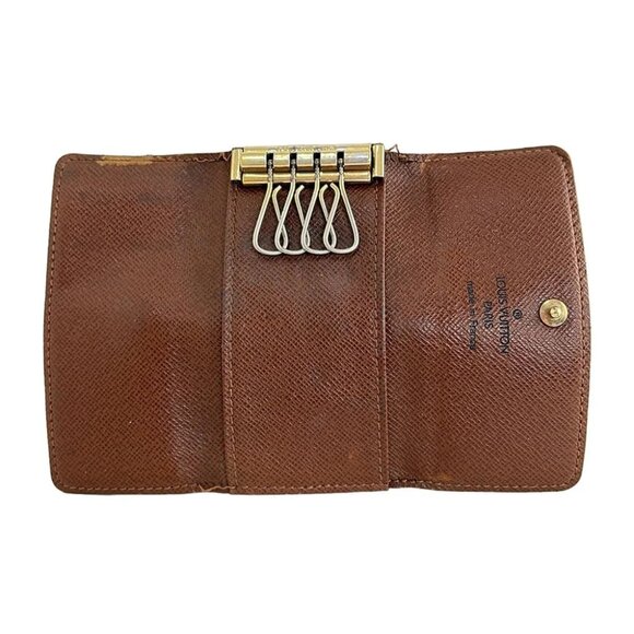 Auth LOUIS VUITTON Multicles 4 M62631 Monogram - RA1022 Key Case Monogram Canvas - Picture 2 of 6